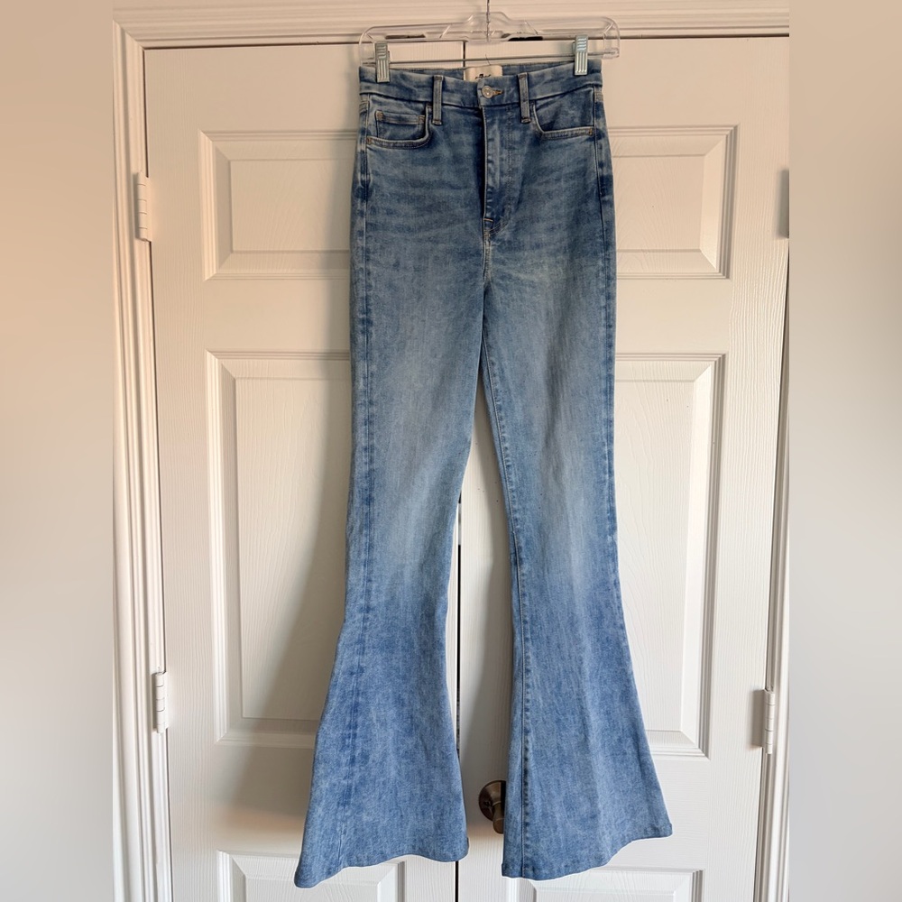 7 For All Mankind Light Wash Flare Jeans